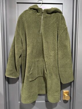 Koolaburra Olive Green Sherpa Pullover Hoodie